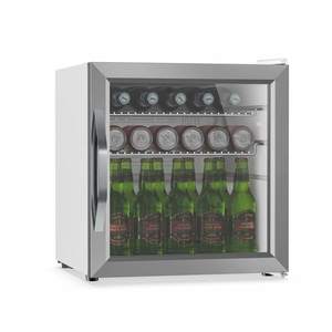 Klarstein Beersafe chladnička na nápoje so sklenenými dverami | 44 x 48 cm | Vnútorné LED osvetlenie | | Strieborno-biela vyobraziť