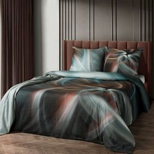 ArtFir Obliečky na dvojlôžko PRISMA | sivá/tyrkysová 220 x 200 cm vyobraziť