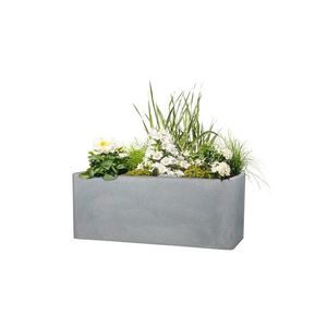 Scheurich Dlhý kvetináč Cube Box (kamenistá sivá, 60 cm) vyobraziť