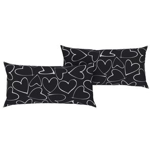 LIVARNO home Obliečky na vankúš z bavlny Renforcé, 40 x 80 cm, 2 kusy (srdcia) vyobraziť