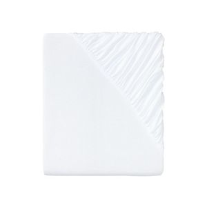 Livarno Home Napínacia džersejová plachta, 140 – 160 x 200 cm (biela) vyobraziť