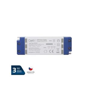 Zdroj spínaný pre LED 12V/ 30W GETI GPS30, IP20 vyobraziť