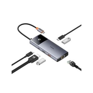 Dokovacia stanica BBASEUS Metal Gleam 2 6v1 vyobraziť