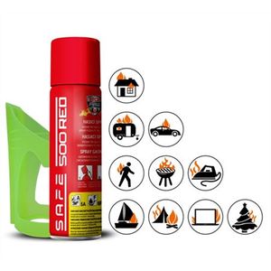 Hasiaci sprej SAFE 500 RED 500ml peny + držiak 50F vyobraziť
