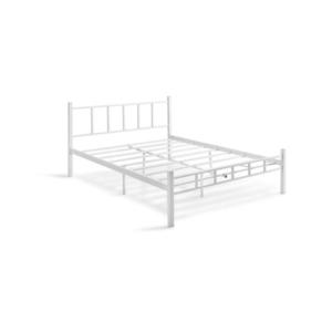 Kovová dvojlôžková posteľ ORMEL 120x200 cm biela nosnosť 120 kg 319HBV1196 vyobraziť