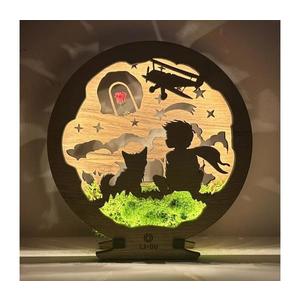 Li-Go 23634/DUB2 - LED stmievateľná stolná dekorácia LED/12W/230V 20x22 cm dub 23634/DUB2 vyobraziť