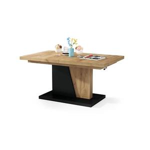 Rozkladací konferenčný/jedálenský stôl s zdvíhacou doskou dub craft/čierna 5903631911279 vyobraziť