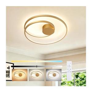 Brilagi- stmievateľné LED stropné svietidlo TWISTER LED/48W/230V pr. 50 cm zlaté + diaľkový ovládač BRI494 vyobraziť