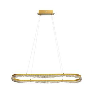 LED luster na lanku LED/45W/230V zlatý ML1868 vyobraziť
