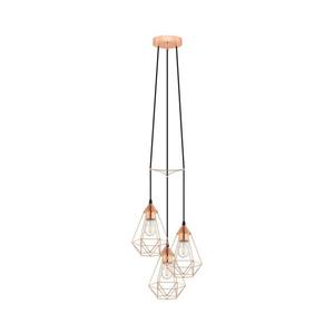 Eglo 78276 - Závesný luster BYRON na lanku 3xE27/60W/230V medený 78276 vyobraziť