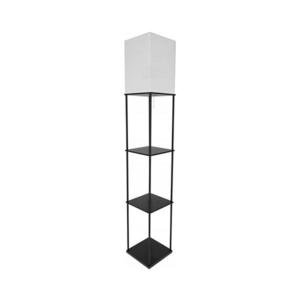 SmartLED Stojacia lampa s policami 1xE27/40W/230V čierna/biela 7916 vyobraziť