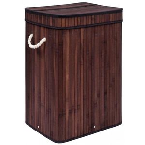 Bambusový kôš na bielizeň SOREN I 80 l wenge vyobraziť