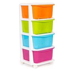 Detský regál na kolieskach Rainb 77 cm farebný vyobraziť