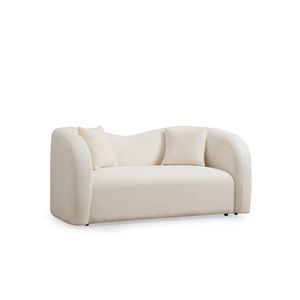 Dvojmiestna pohovka Asos 170 cm bouclé krémová vyobraziť