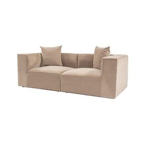 Dvojmiestna pohovka Sora 220 cm cappucino vyobraziť