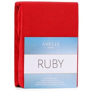 Froté prestieradlo s gumou AmeliaHome Ruby červené vyobraziť