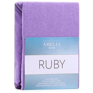 Froté prestieradlo s gumou AmeliaHome Ruby fialové vyobraziť