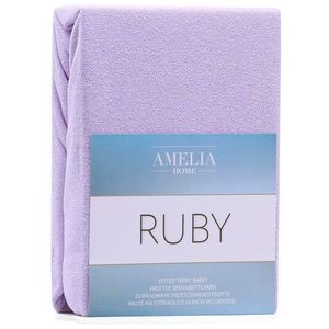 Froté prestieradlo s gumou AmeliaHome Ruby lila vyobraziť