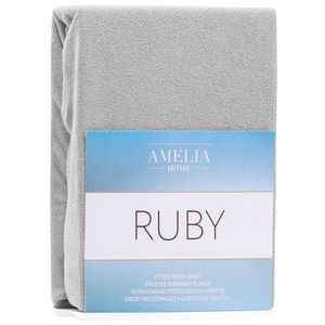 Froté prestieradlo s gumou AmeliaHome Ruby sivé vyobraziť