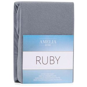 Froté prestieradlo s gumou AmeliaHome Ruby tmavosivé vyobraziť