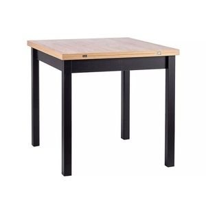 Jedálenský rozkladací stôl Flip 80/120 cm dub Artisan/čierny vyobraziť