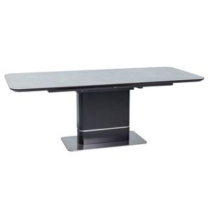 Jedálenský rozkladací stôl Pallas 160/210 cm keramika sivý mramor/čierny vyobraziť