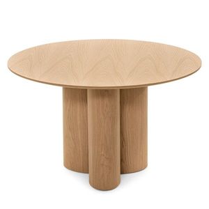 Jedálenský stôl okrúhly Avas 121 cm dub prírodný vyobraziť