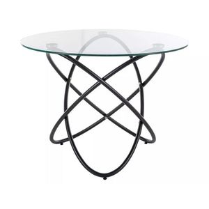 Jedálenský stôl Orbit 100 cm čierny/číry vyobraziť