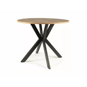 Jedálenský stôl Talia II 90 cm dub prírodný/čierny vyobraziť