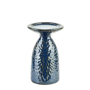 Keramický svietnik YARINE BLUE 16, 5 cm modrý vyobraziť
