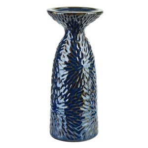 Keramický svietnik YARINE BLUE 25 cm modrý vyobraziť