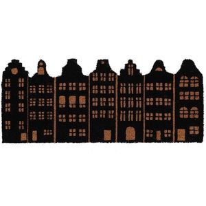Kokosová rohožka HOUSES 75x30 cm hnedá/čierna vyobraziť