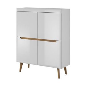 Komoda Nordi 107 cm biela/dub Riviéra vyobraziť