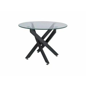 Konferenčný stolík Agis 60 cm číry/čierny vyobraziť