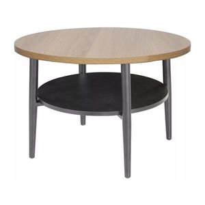 Konferenčný stolík Ella 60 cm dubový/čierny vyobraziť