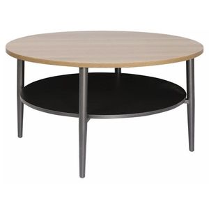 Konferenčný stolík Ella 80 cm dubový/čierny vyobraziť