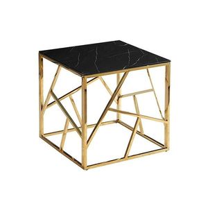 Konferenčný stolík Escada 55 cm čierny mramor/zlatý vyobraziť