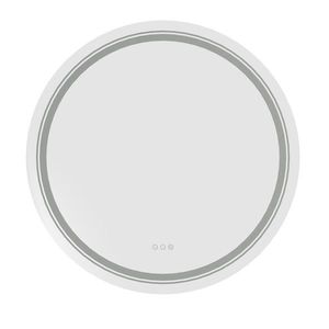 Kúpeľňové zrkadlo DOVER 80 cm strieborné vyobraziť