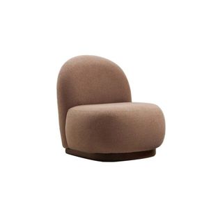 Kreslo Tina bouclé cappuccino/orech vyobraziť