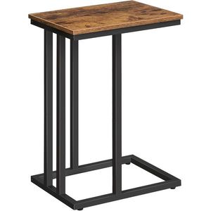 Príručný stolík Vasagle Malis 38 cm čierny/hnedý vyobraziť