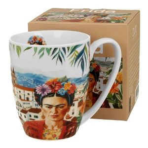 Porcelánový hrnček Classic Mexican Art Frida 360 ml krémovo biely vyobraziť