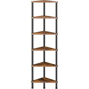 Rohový regál Vasagle Ebbi 30 cm hnedý/čierny vyobraziť