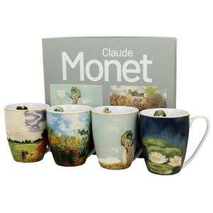Sada 4 ks porcelánových hrnčekov Claude Monet 350 ml viacfarebná vyobraziť