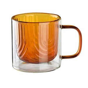 Sklenený hrnček PETER HONEY 320 ml číry/medový vyobraziť