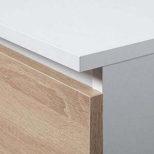Skriňa Rexa 80 cm biela/dub sonoma vyobraziť