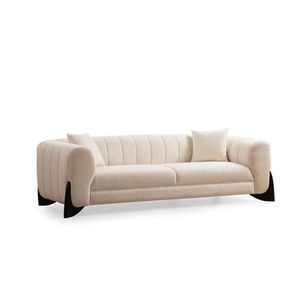 Trojmiestna pohovka Sandreo 248 cm biela vyobraziť