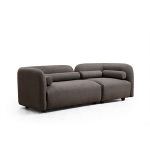 Trojmiestna pohovka Victoria 228 cm boucle sivá vyobraziť