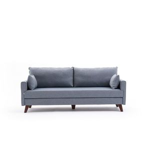 Trojmiestna rozkladacia pohovka Bella 208 cm modrá vyobraziť