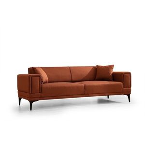 Trojmiestna rozkladacia pohovka Horizon 230 cm tehlovo oranžová vyobraziť