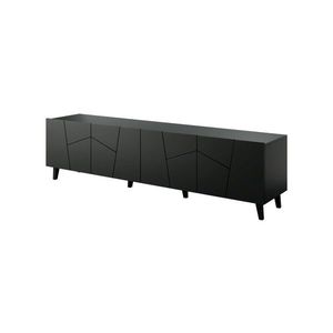 TV stolík Etna 200 cm čierny vyobraziť
